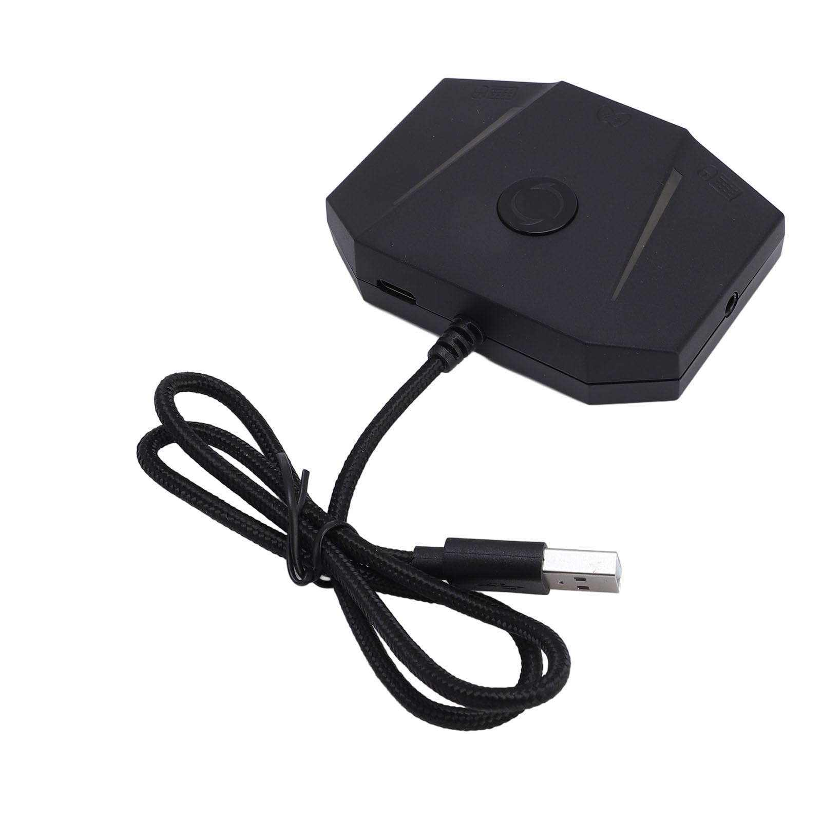 Alomejor Konsola do Gier Konwerter Myszy i Klawiatury Precyzyjne Sterowanie Światło RGB dla X/S dla Graczy ABS/czarny