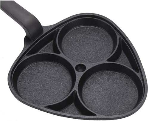 Kitchen Flower Cookin Clover - Sartén antiadherente para huevos (8.7 in x 8.3 in)