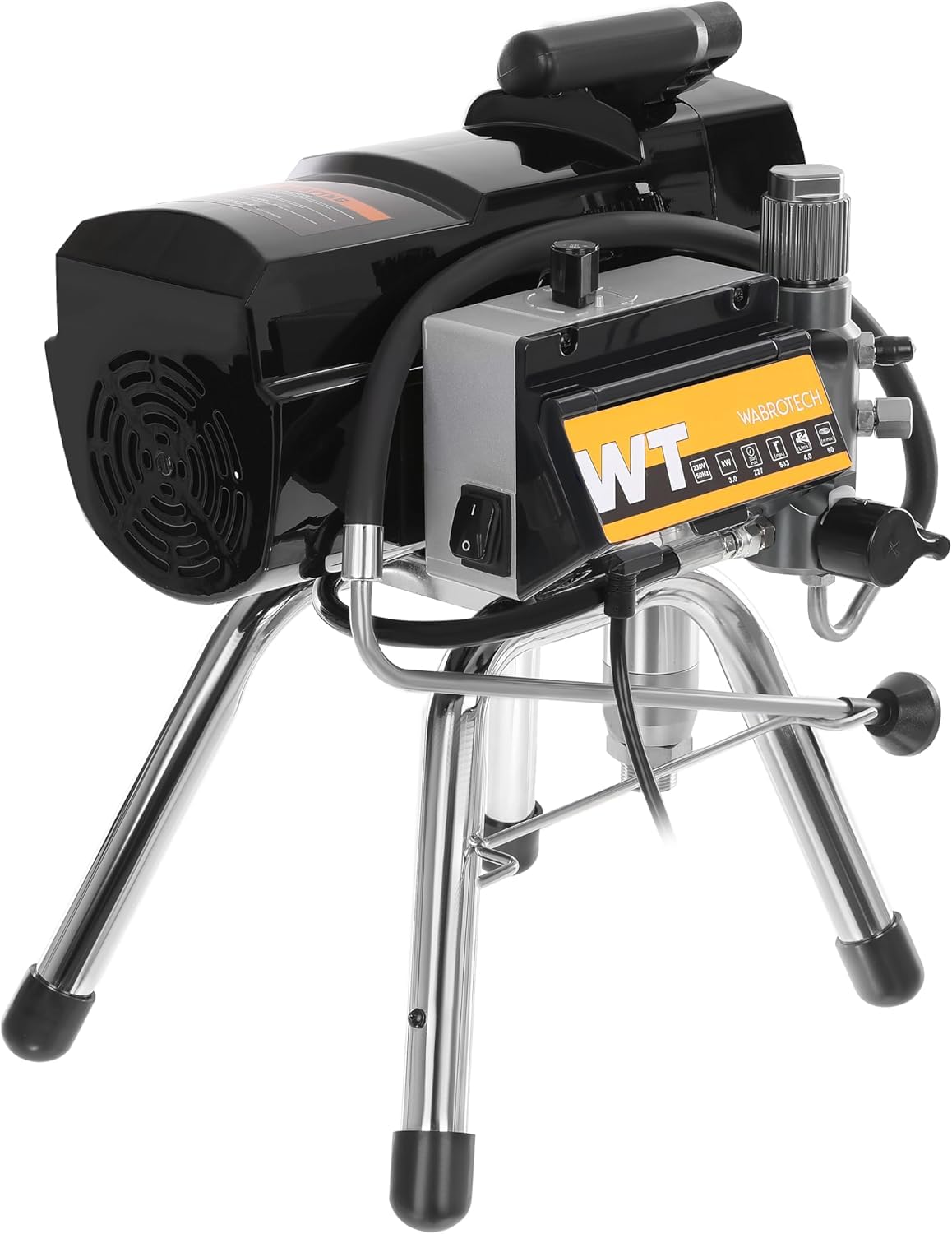 WT40 Airless Peinture 3000 W - 3290 PSI / 227 Bar Pulvérisateur de Peinture Airless - 4 L/Min Pulvérisateurs de Peinture - 140000 m²/an Pistolet a Peinture Electrique avec Tuyau de 15 m