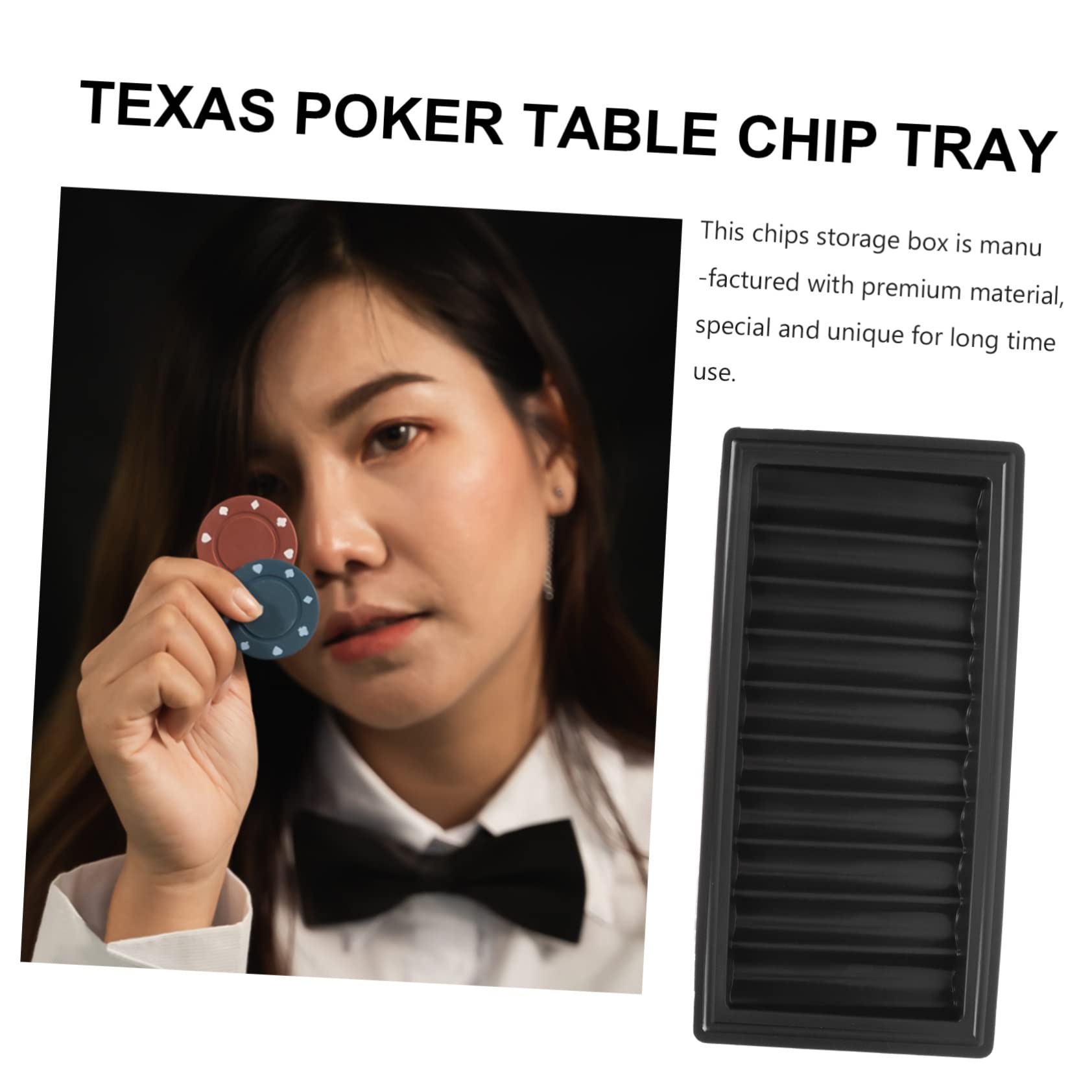 Garneck Chip Tray Für Pokertisch - Praktischer Poker Chip Halter Aus Robustem Plastik - Ideal Zur Aufbewahrung Und Organisation Von Perfekt Für Pokerabende Und Turniere