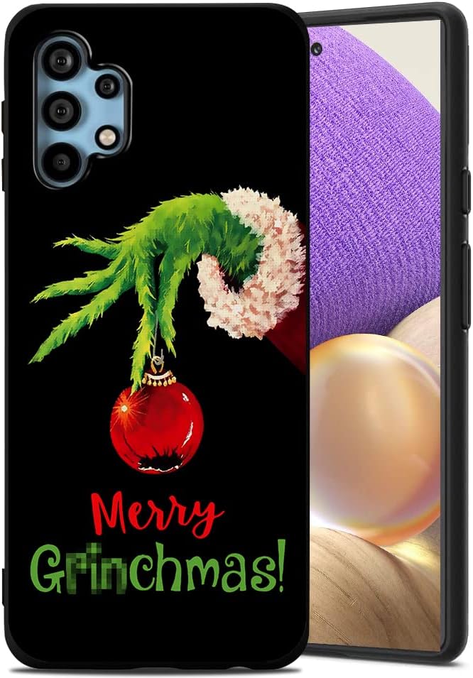 Funda compatible con Samsung Galaxy A32, diseño de patrón estético de Feliz Navidad, protección de cuerpo completo a prueba de golpes para Samsung Funda compatible con Samsung Galaxy A32, diseño de patrón estético de Feliz Navidad, protección de cuerpo completo a prueba de golpes para Samsung