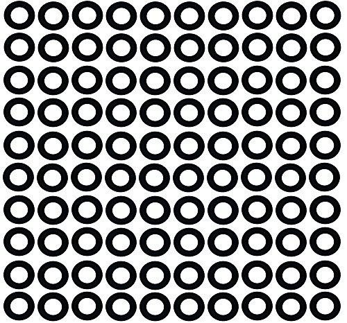 Sterling Seal CRG1100.1500.125.150X100 1100 Carbon and Graphite with Nitrile Binder Ring Gasket, 1-1/2" Pipe Size, 1/8" Thick, Pressure Class 150#, 1.91" ID, Carbon Fibers/Graphite/NBR (Pack of 100)