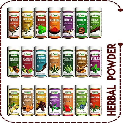 Image of IYUSH Herbal Ayurveda Wild Organic Amla Powder for Eating | Amla Powder for Drinking | Amla Powder for Hair Growth Organic | Amla Powder for Skin | 100gm
