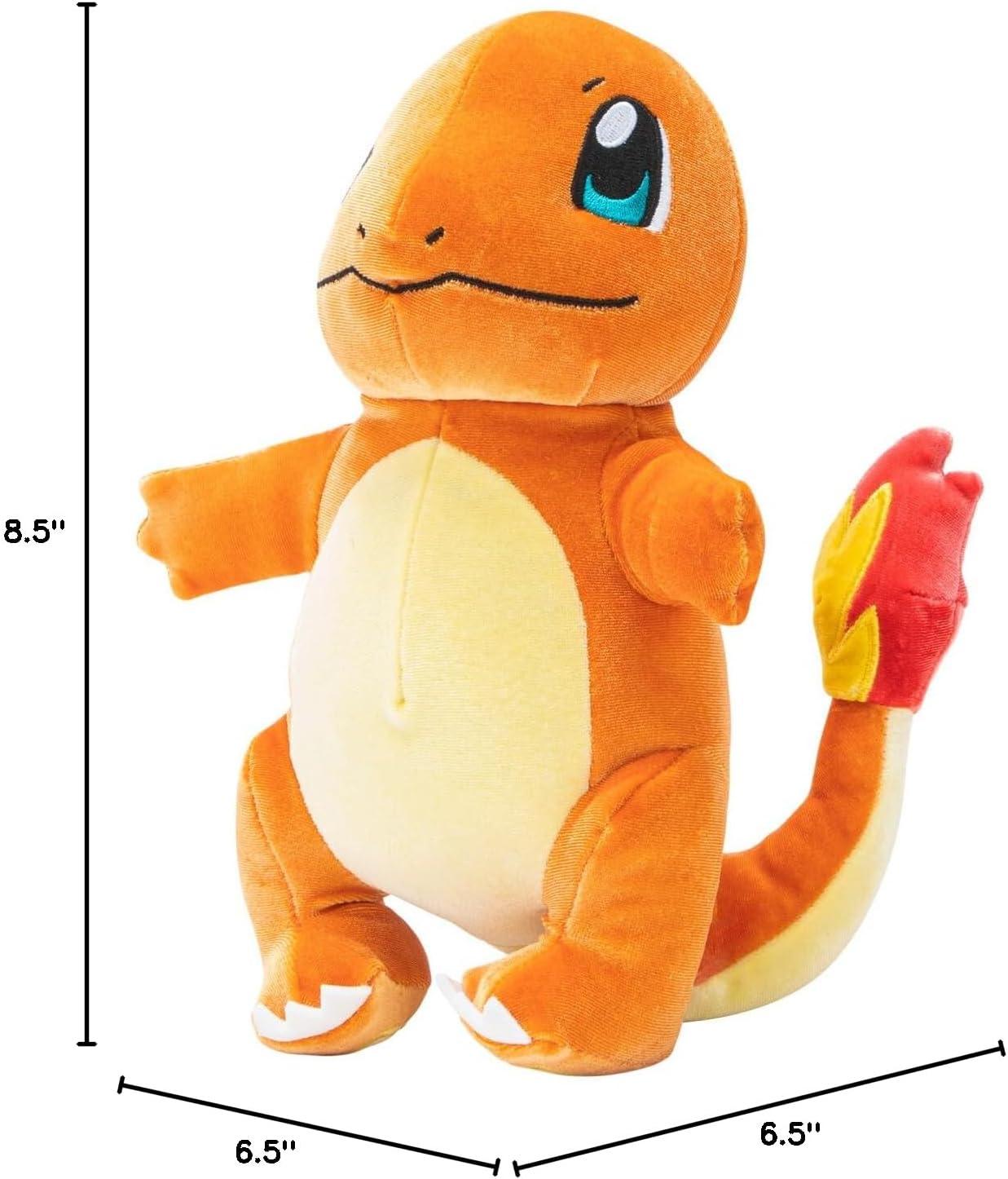 Pokémon Charmander Select Velvet Plush - 8-Inch Charmander Plush with Unique Velvet Fabric and Authentic Details