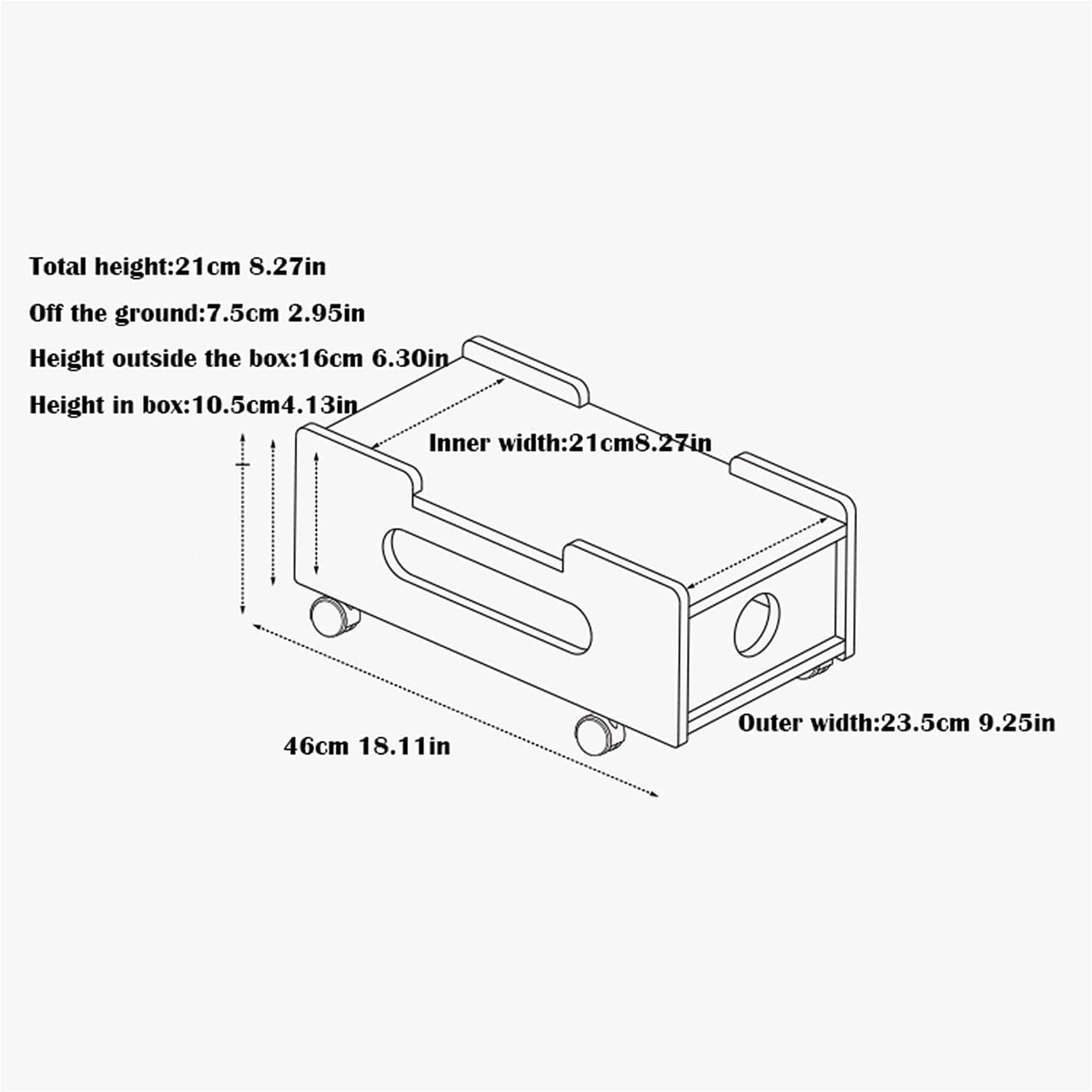 GERRIT CPU Stand Multilayer CPU Stand，PC Tower Stand Cart CPU Stand Robile Desktop Tower，Mobile CPU Stand Suitable for Home Use Computer Tower Stand