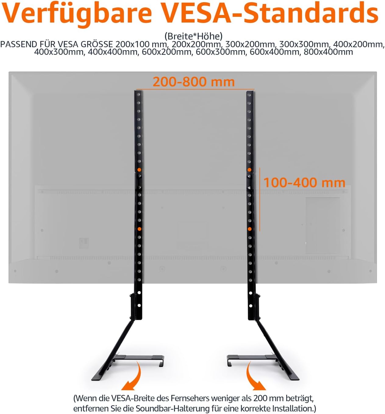 TV állvány soundbar integrációval