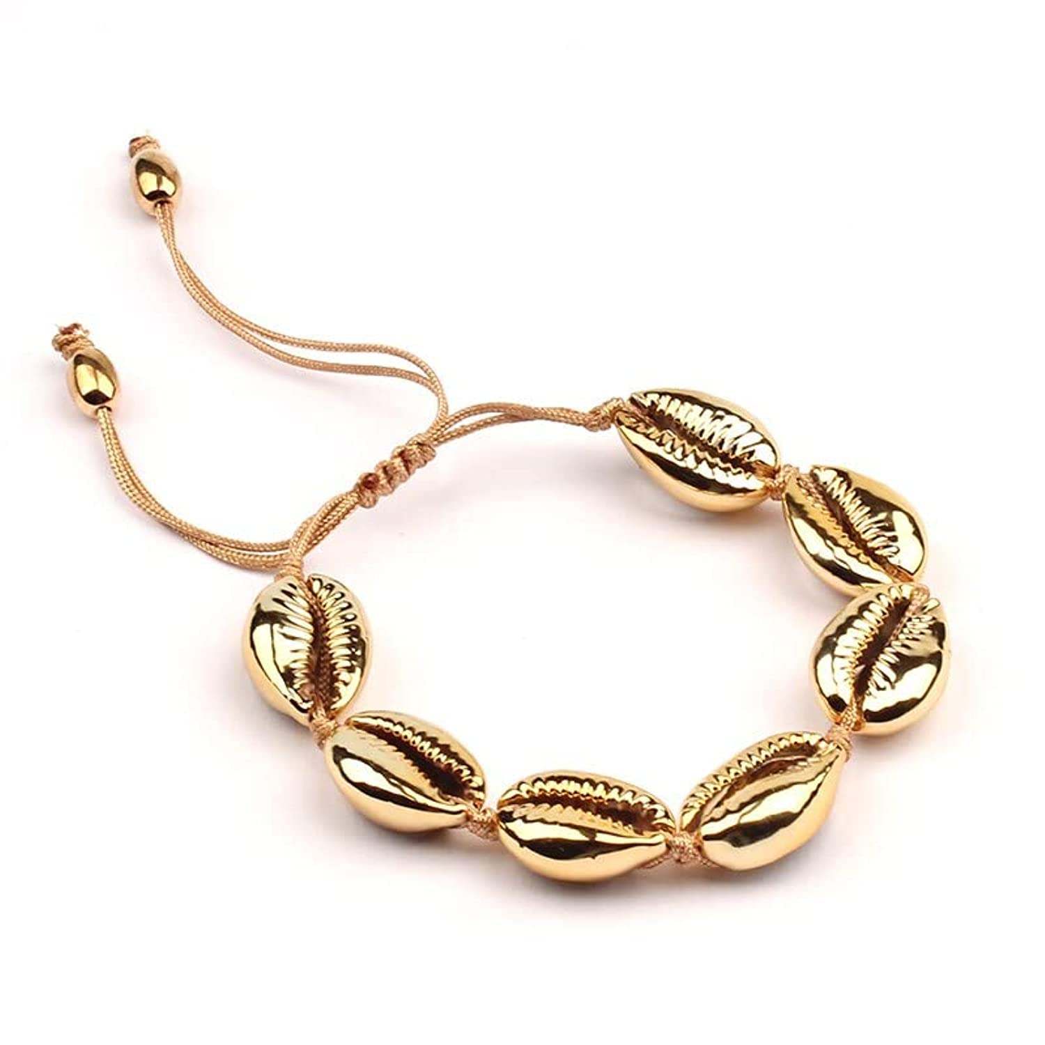 COOLBABYCOOLBABY Alloy shell bracelet anklet bracelet jewelry for Women Bracelet Men Punk Rock Cuff Bracelet