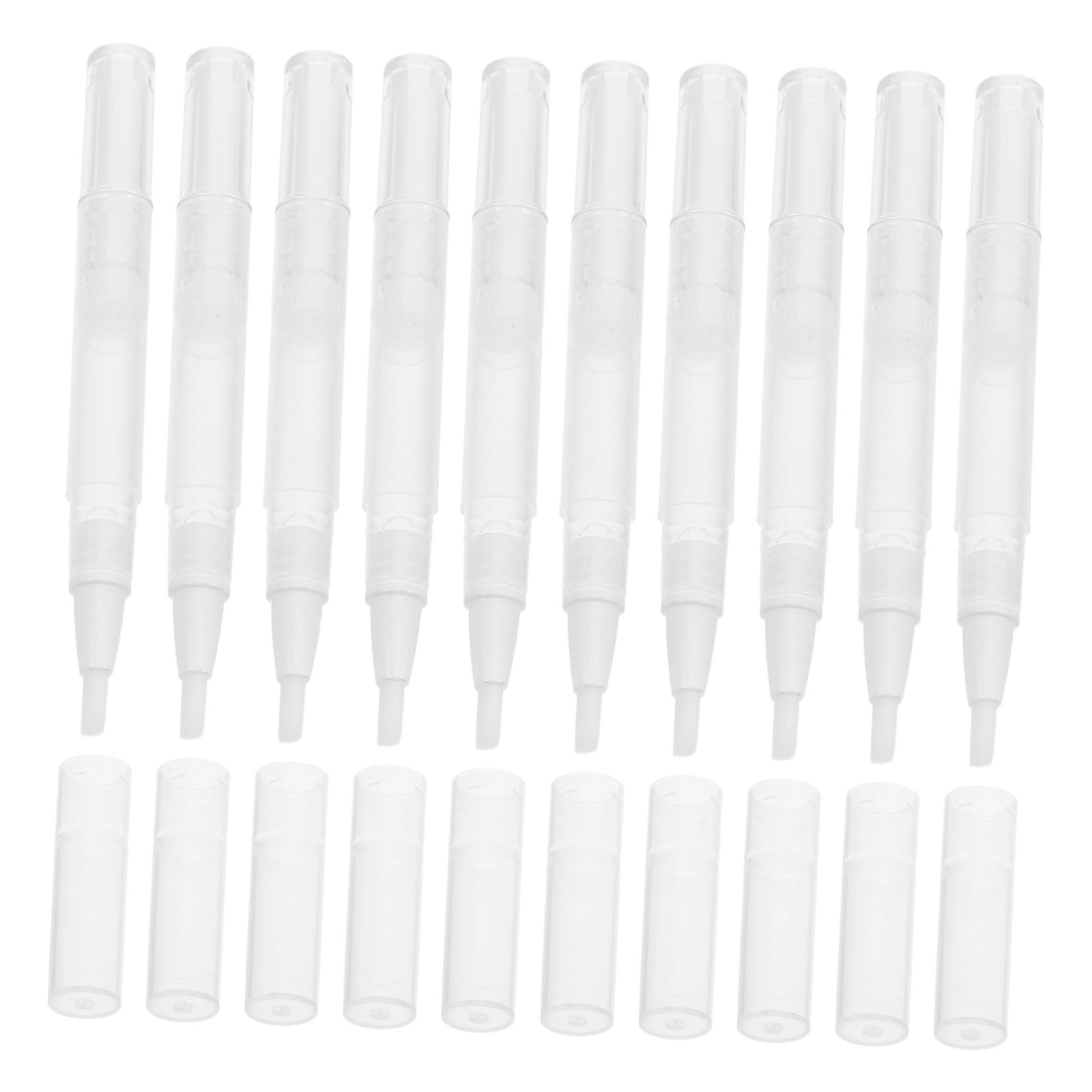 40 Pezzi Penna per Cuticole Ricaricabile Trasparente per Unghie Applicatore Twist per Personalizzata e Applicazione Precisa