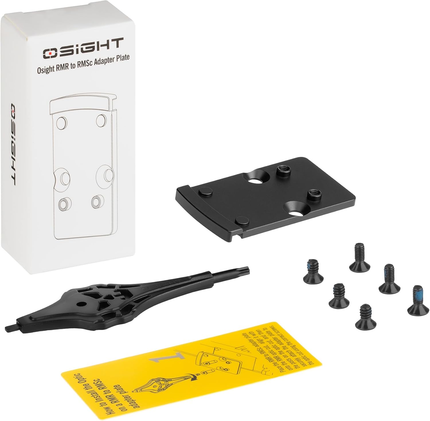 Osight RMR to RMSc Adapter Plate for RMR Slide Cut, Compatible with Standard RMSc Footprint Red Dot Sights - Image 8