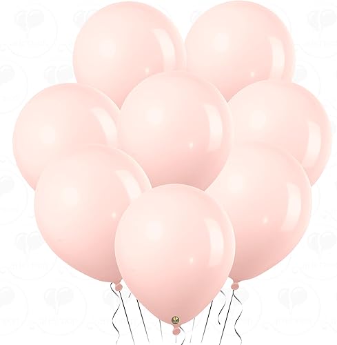 Miniatura 2 de Afterloon - Globos biodegradables color pastel rosa bebé de 5 pulgadas mini paquete de 100 unidades flotador de helio de látex extra fuerte baby