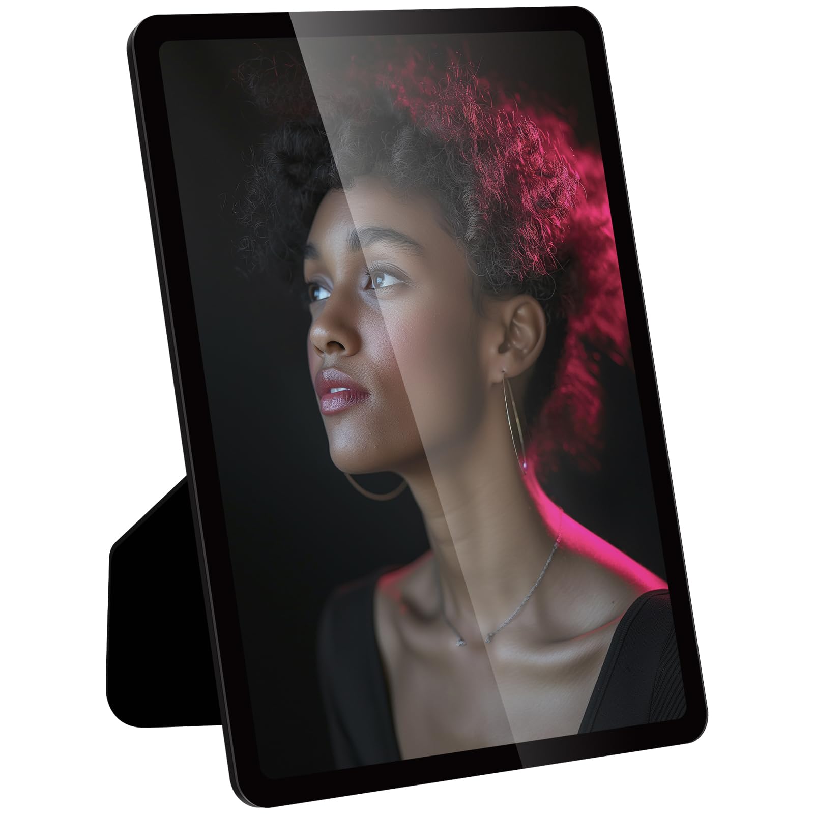 NBYONE 5x7 Picture Frame Black Thin with Round Corners – 5 by 7 Picture Frame Standing, Photo Frames Great for hanging wall and tabletop(5x7,black)