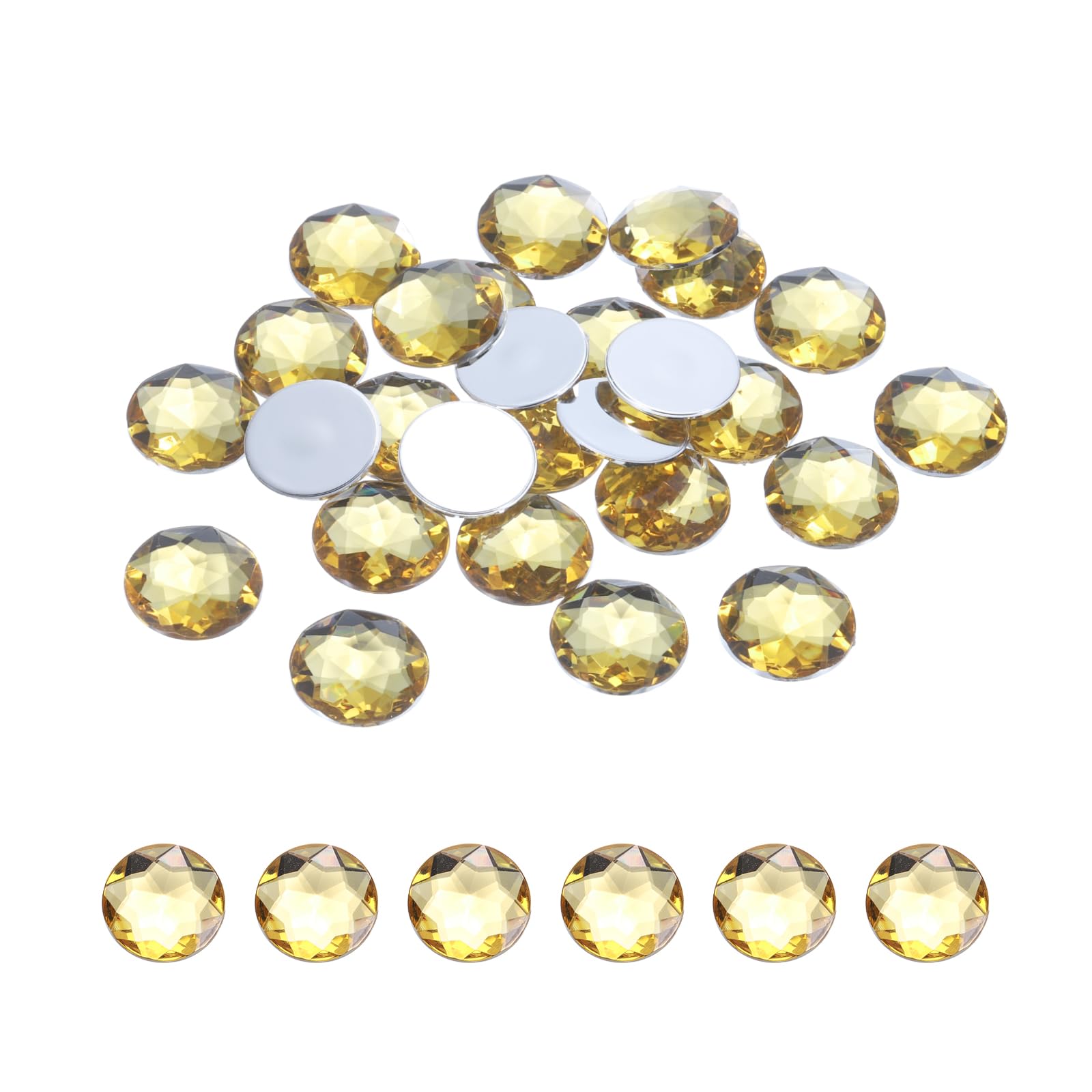 Diamantes de imitación acrílicos de 10mm para manualidades DIY en tejidos calzado y bisutería