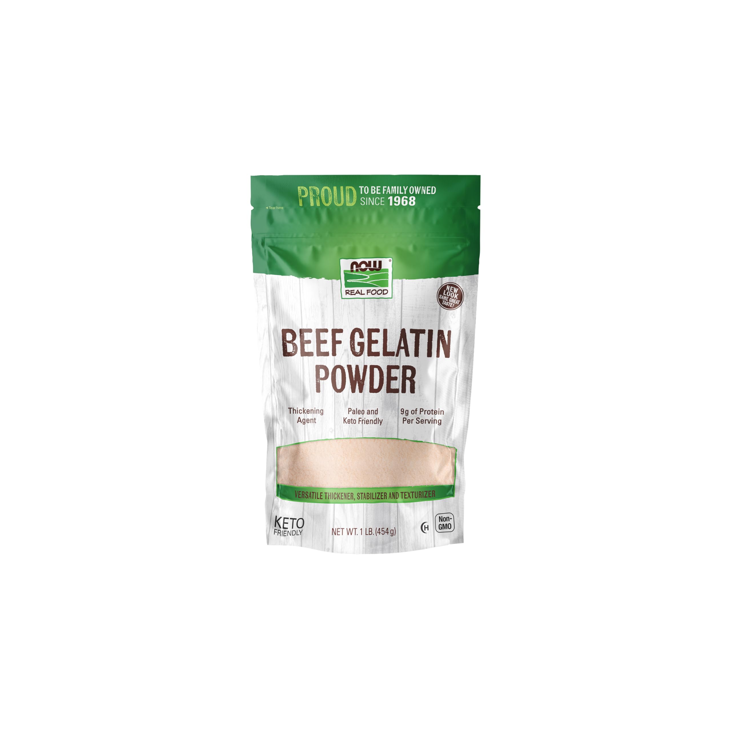 Now Foods Beef Gelatin Natural Powder 1 lb (Pack of 2)