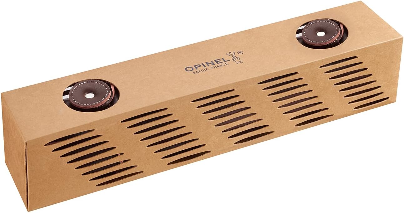 OPINEL 8-Slot Synthetic Leather Chef and Kitchen Knife Roll, Safe and Classic Knife Storage