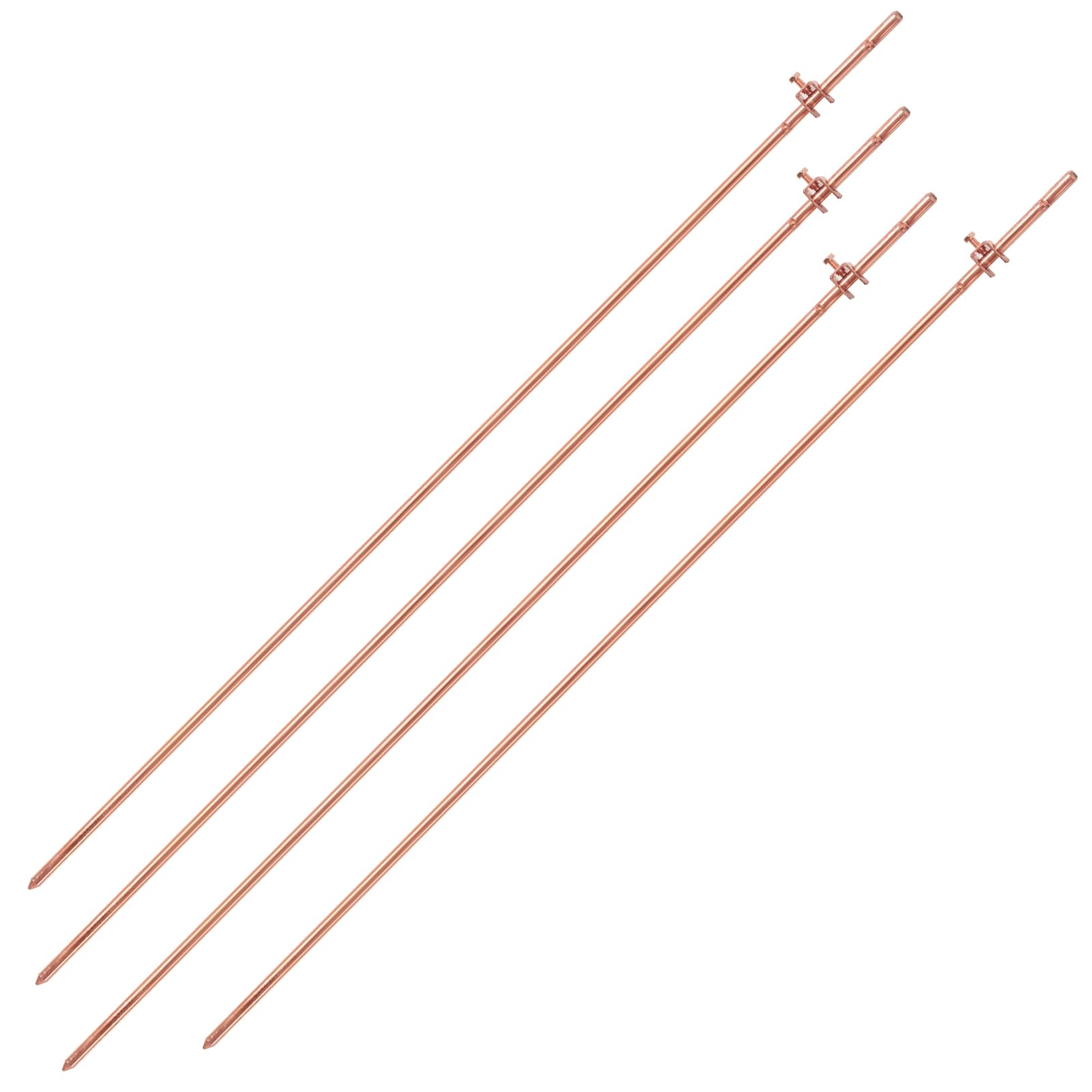 Ground Rod Accessorys Snapklik.com : 4 Foot Copper Grounding Rod, 3/8