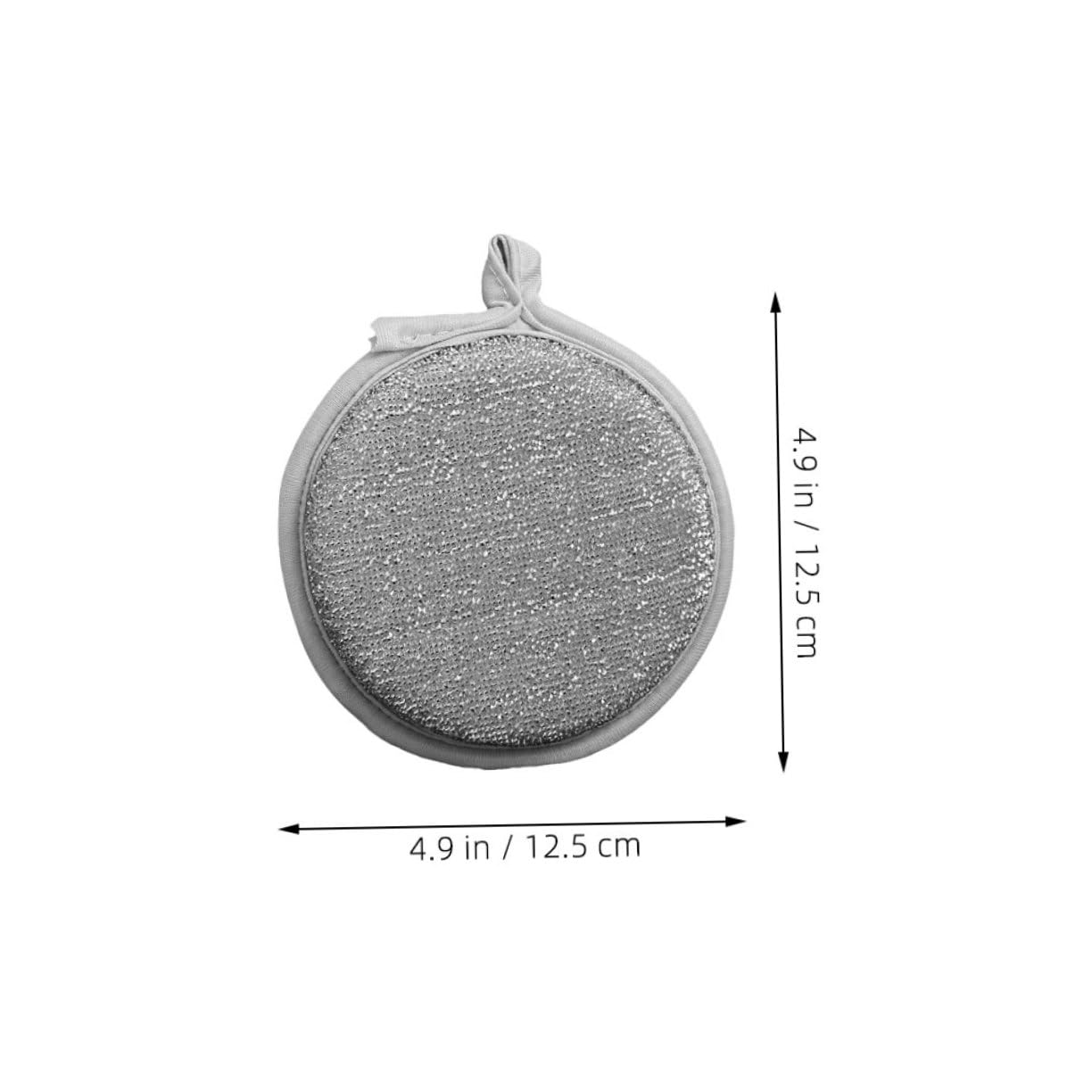 VALICLUD Long-Lasting Dish Washing Sponge Set 20pcs Silver Nylon Sponge Scrubbers Versatile Scouring Pads for Kitchen Bathroom