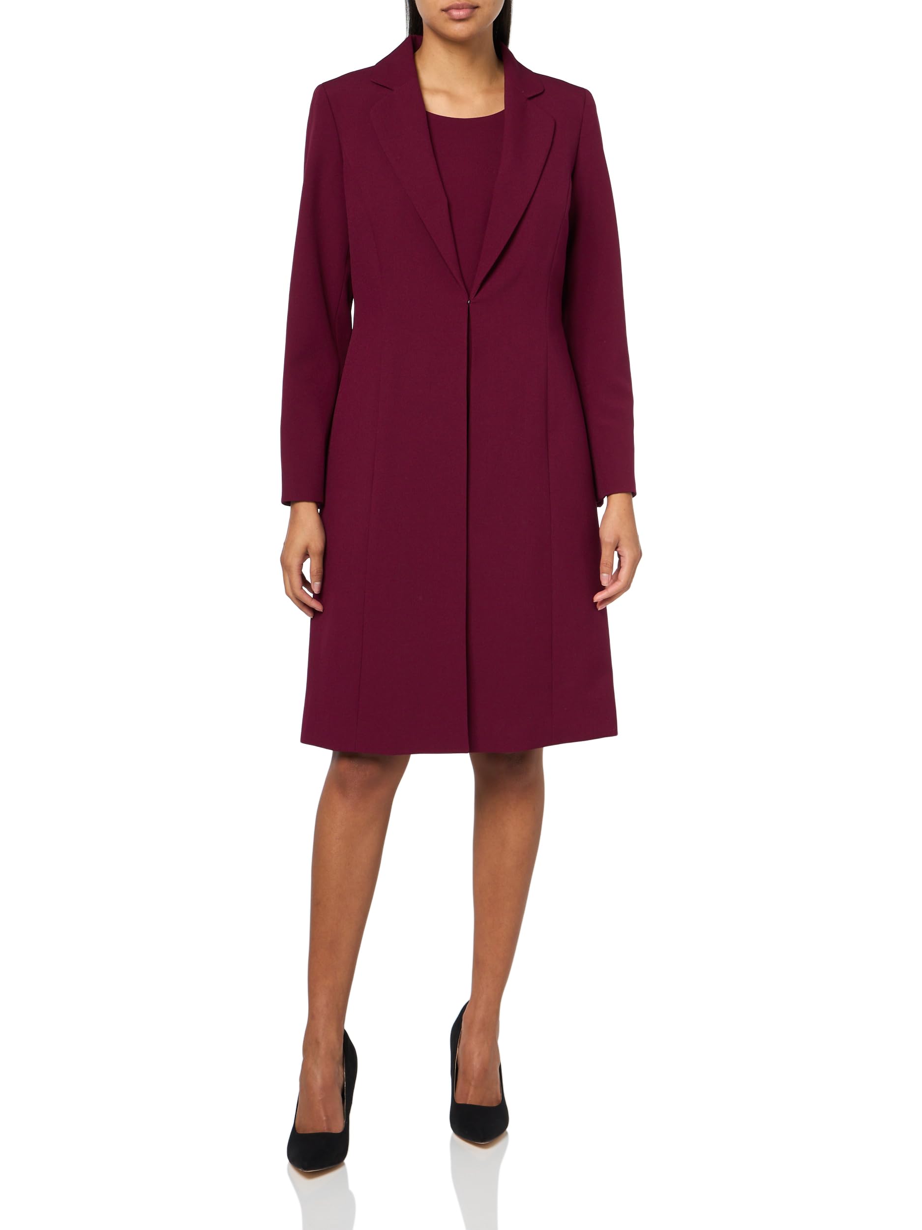 Le Suit Womens Le Suit Duster Jacket Sheath Dress 2pc Set