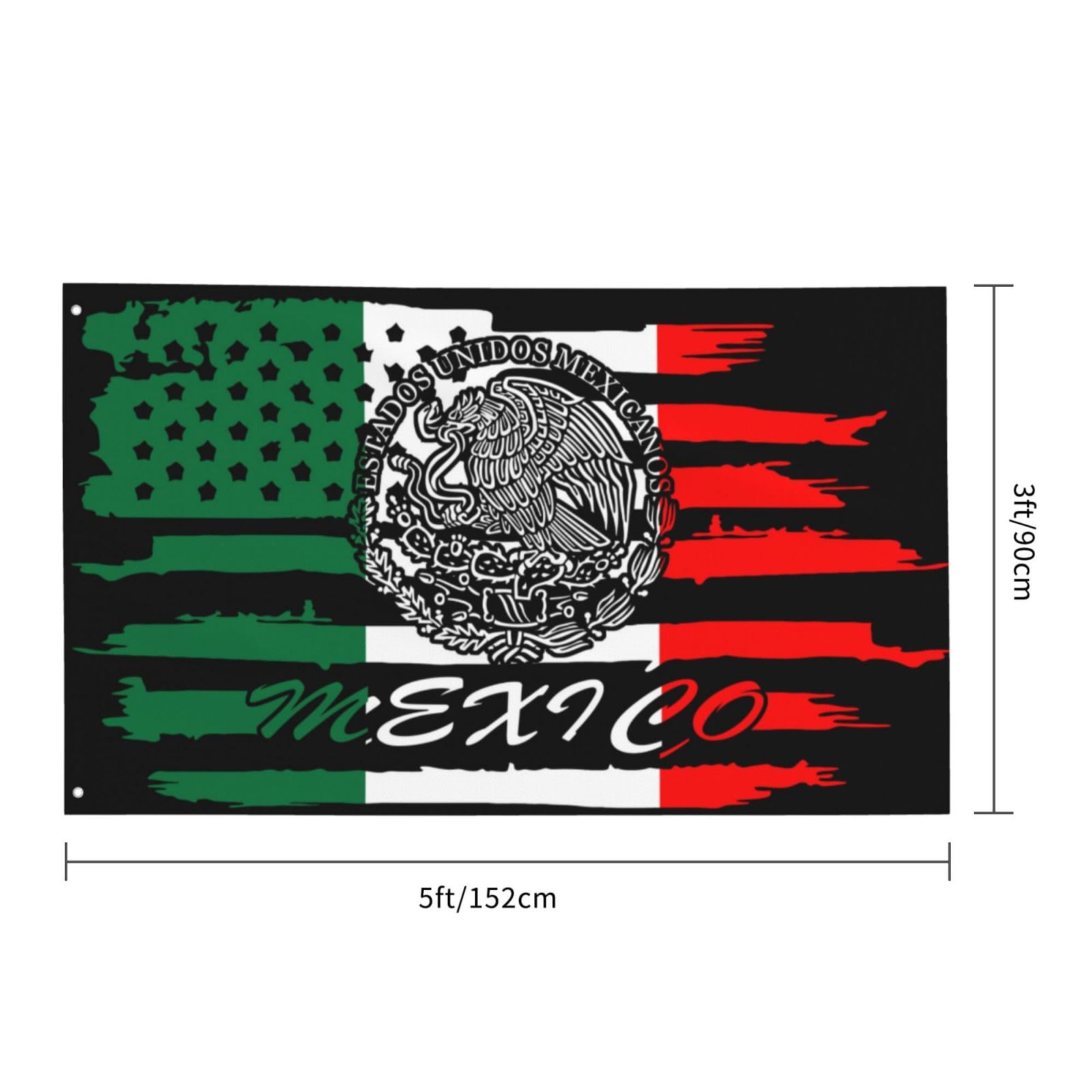アート・デザイン・音楽 LARGER THAN LIFE Black Flag Memorabilla Amazon.com : Homokoir Mexico Flag 3x5 Foot Indoor/Outdoor