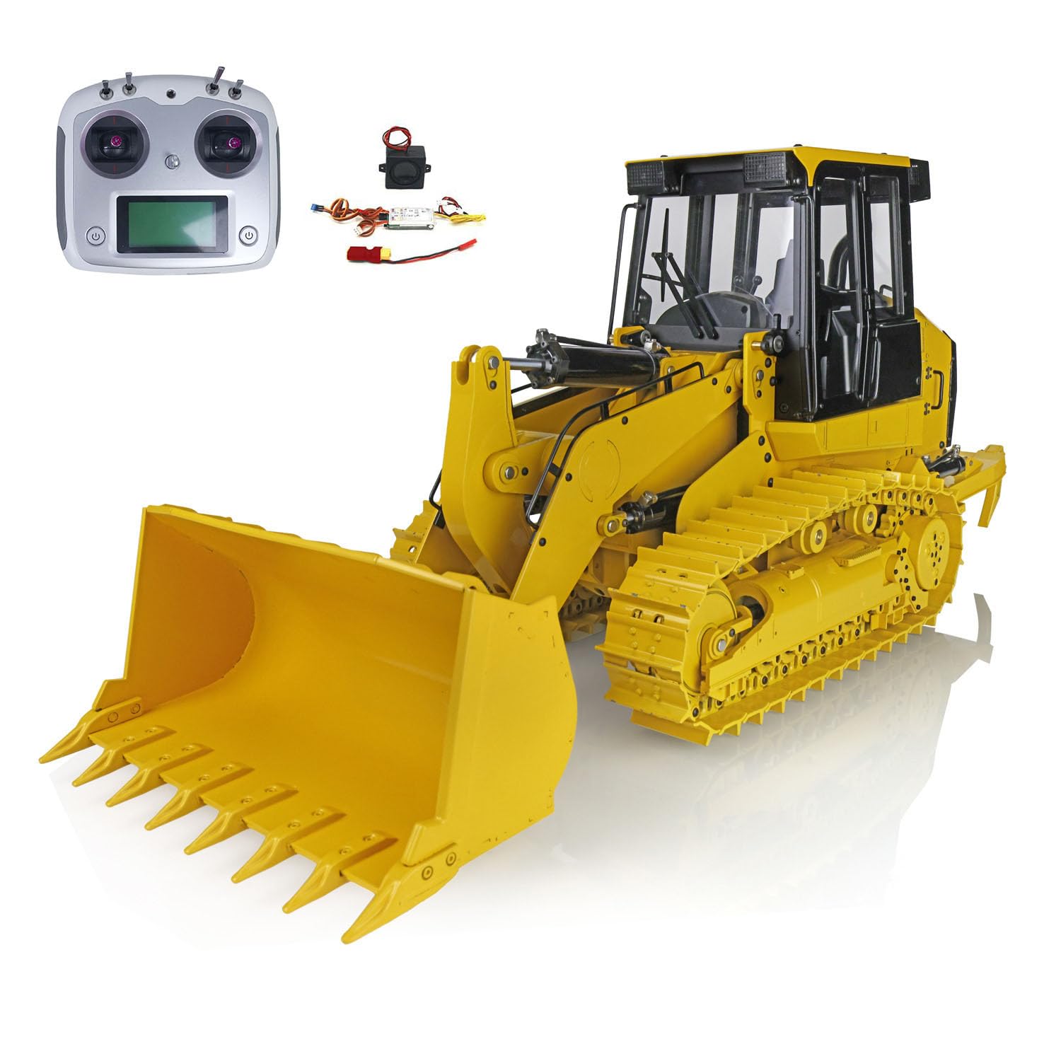 US in Stock JDModel 1 14 Metal RC Hydraulic Tracked Loader JDM-188 963D 3CH Valve Pump Construction Car