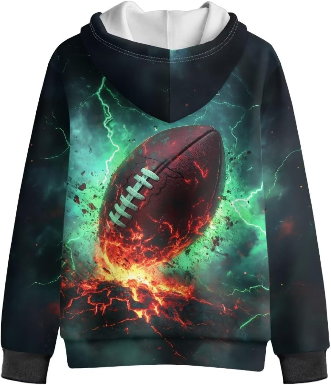 Kids Zip Up Hoodie Boys Girls Oversized Sweatshirt Lightweight Athletic Hoodies for 6-16Y