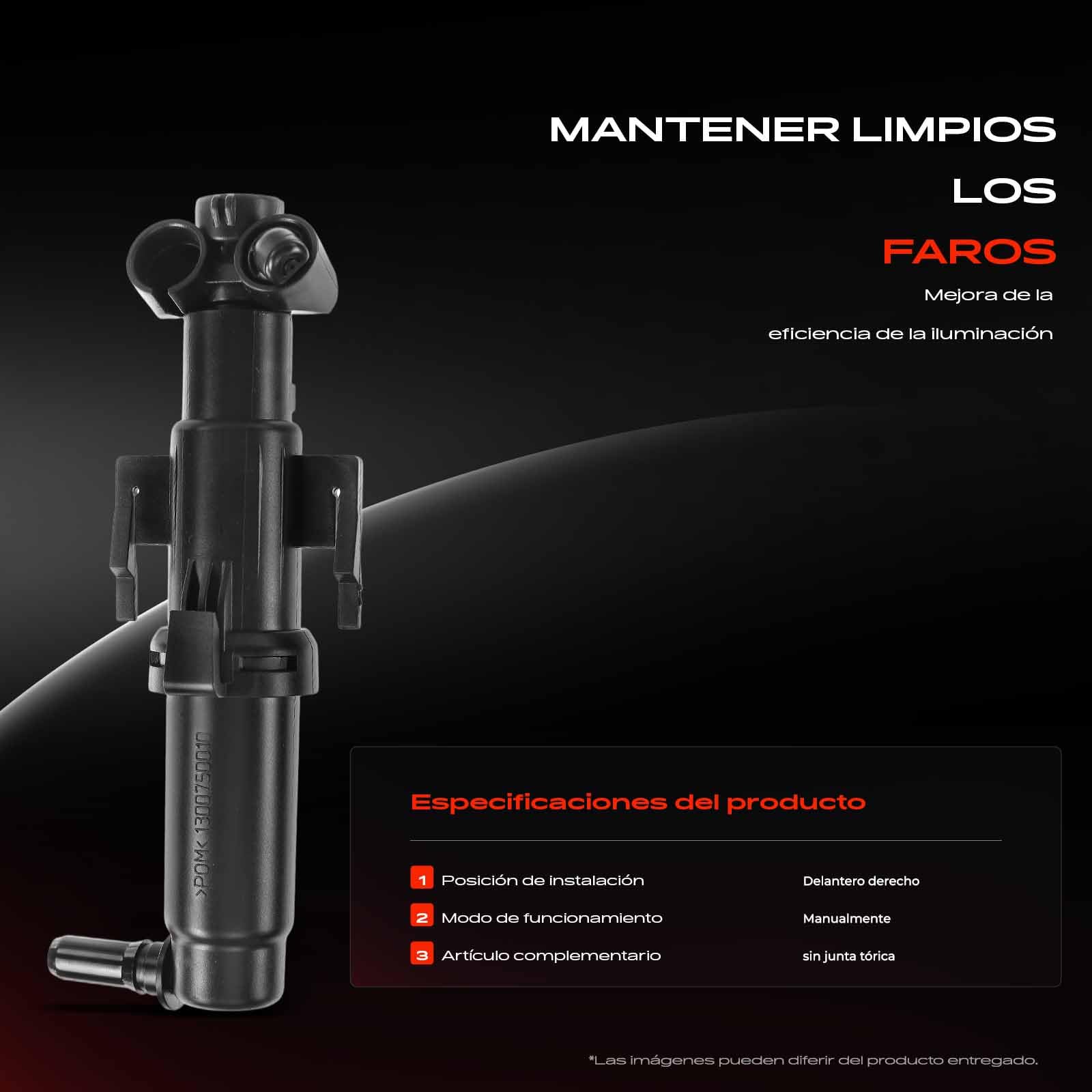 Frankberg Limpieza de faros Boquillas de lavado Delantero derecho Compatible con Serie 5 Touring F11 Serie 5 F10 Serie 5 Gran Turismo F07 Replace# 61677377668