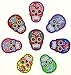 Babycola's Mum 8 PCS Punk Patches, Skull Patches, Mexican Sugar Skull Embroidered Iron on Patch, Assorted Color