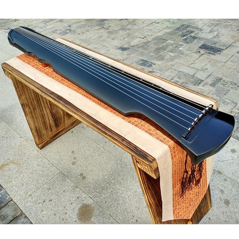 JITEM Traditionelles chinesisches 7-Saiter-Instrument, alte Paulownia-Guqin, Saiteninstrument für Anfänger(Color:A)