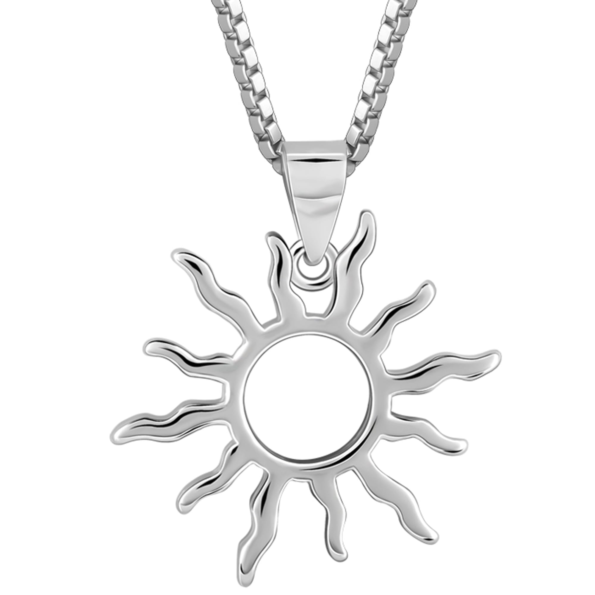 925 Silver Sunny Side Up Pendant with Chain | Neckpiece For Men, Women & Girls | With Certificate of Authenticity and 925 Stamp | 6 Month Warranty*