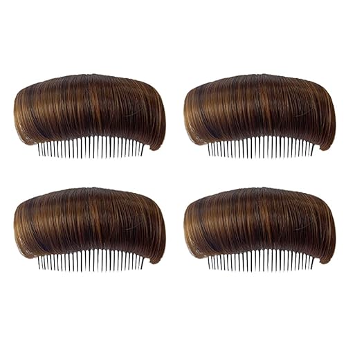 ccHuDE 4 peines para el cabello, bases encantadoras para el cabello, almohadillas de moño esponjosas, bases de cabello, accesorios de peinado para