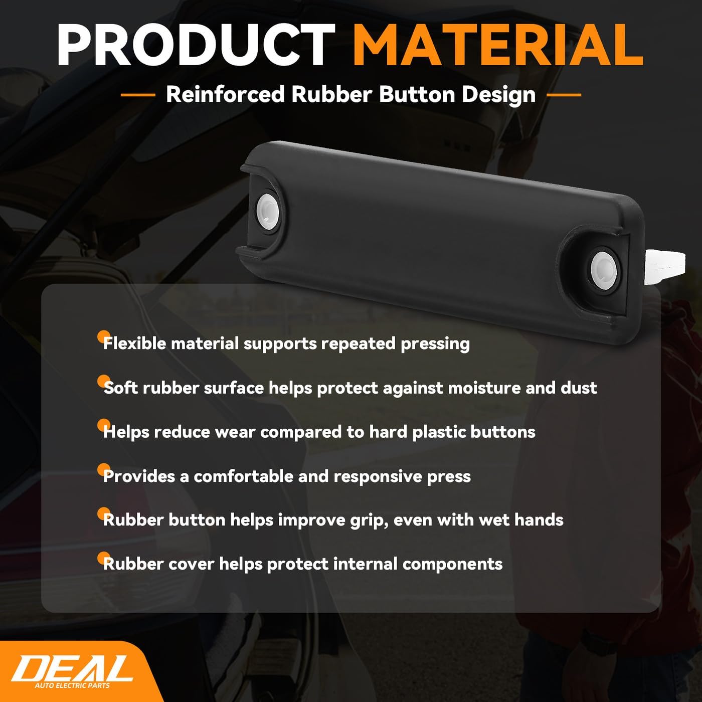 DEAL AUTO ELECTRIC PARTS Rear Trunk Liftgate Release Switch Button, Compatible with Toyota Sienna Scion tC Lexus RX330 RX330 GS300 GS430 RX400h RX330 GS350 GS450h LS460 GS460 LS600h, 84840-08010