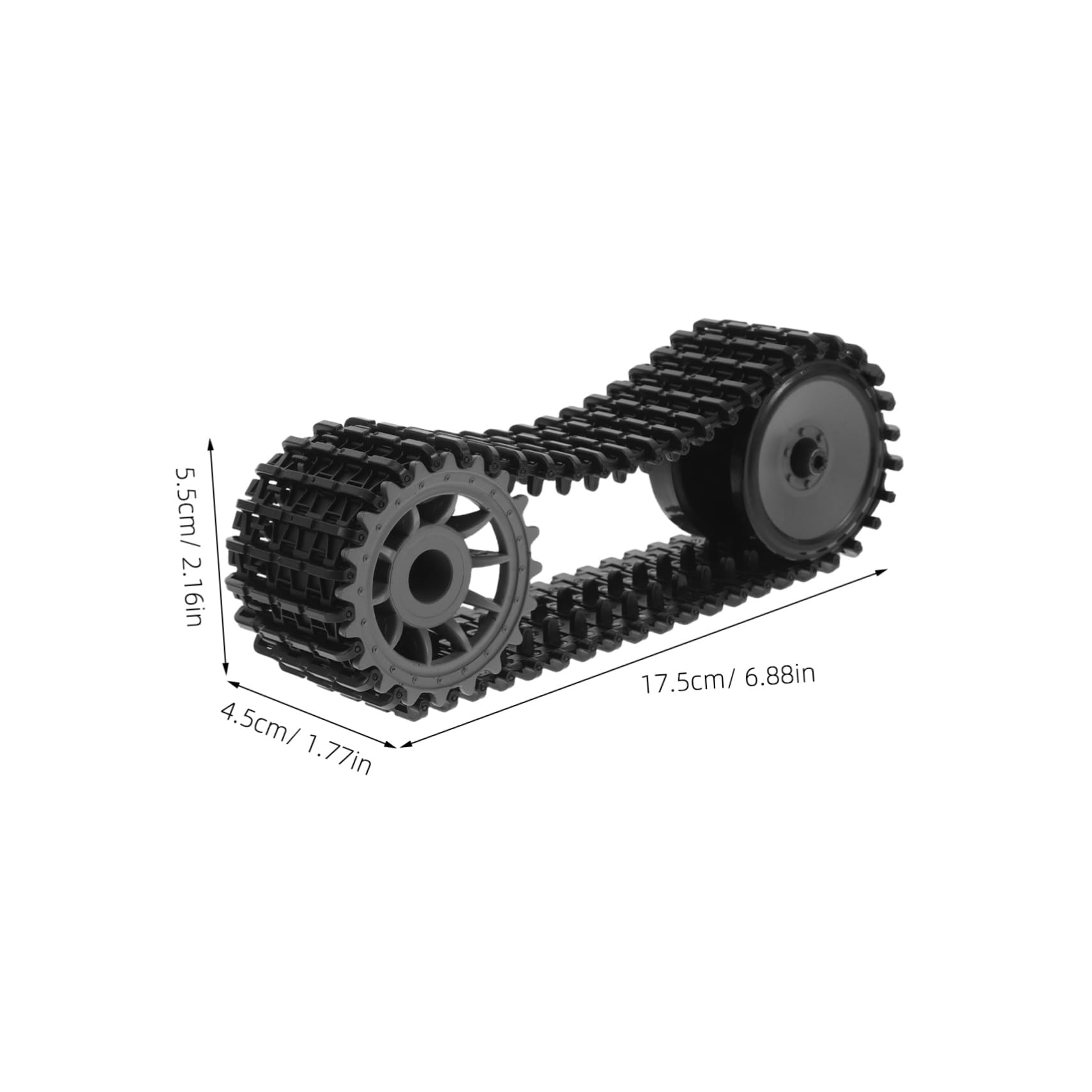 TOYANDONA Rc Tank Tracks Replacement Parts Rubber Car Tracks for Rc Tank Coupler Drive Wheels for Model Building