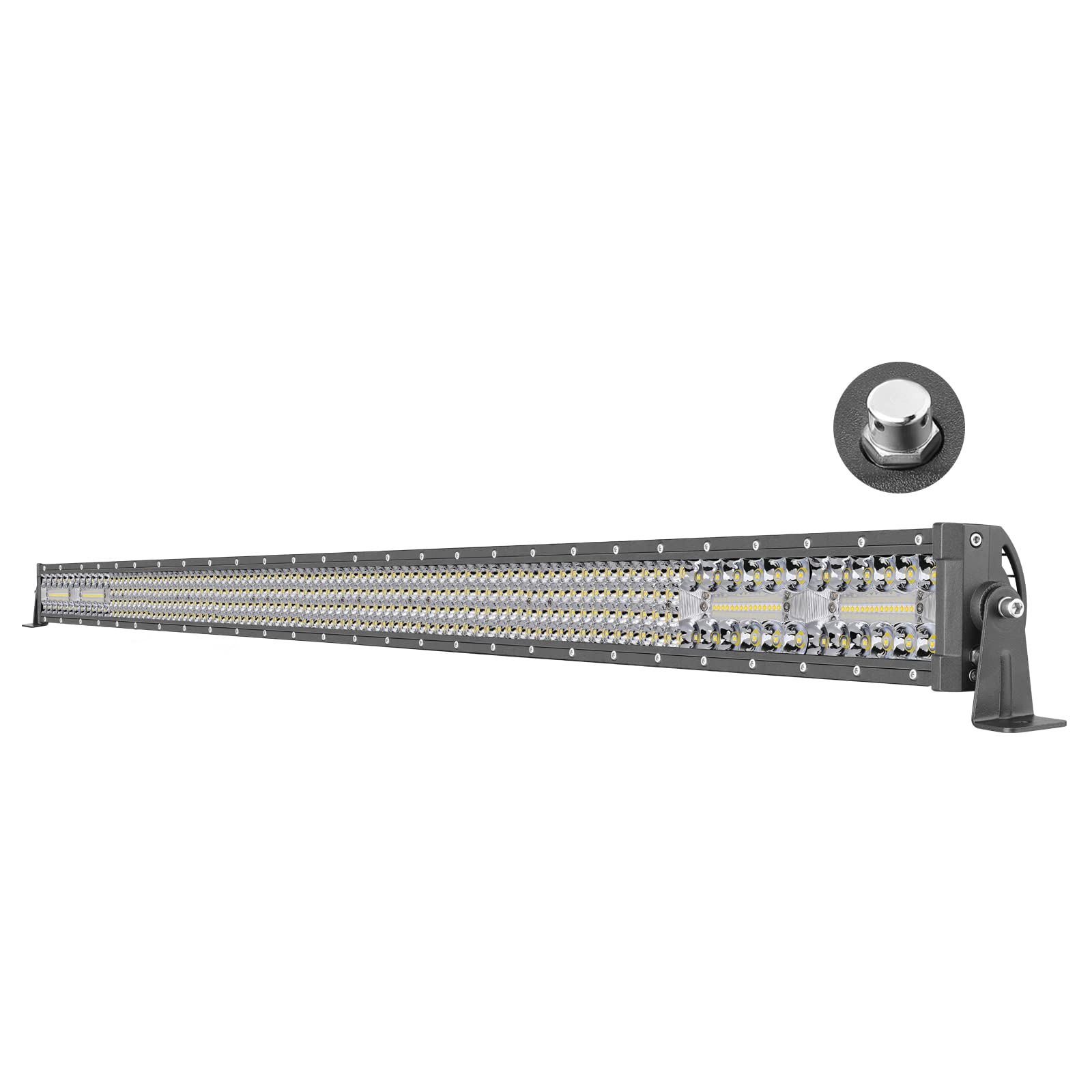 Photo 1 of 52" Straight LED Light Bar, AKD Part Off Road Driving Lights Spot Flood Combo **not tested**