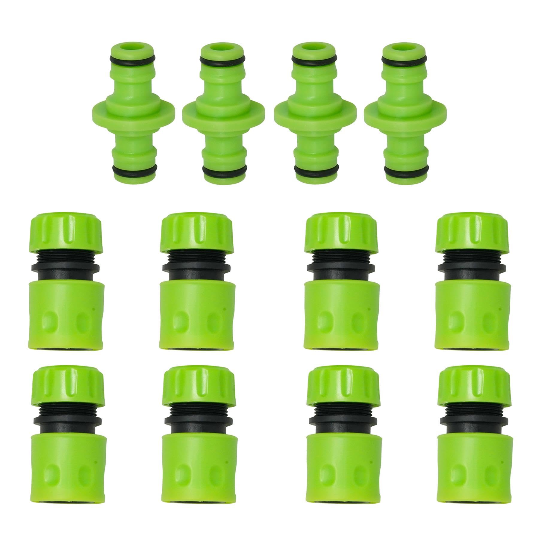 Dapetz Men's Dapetz® 12X Universal Hose Connectors Set End Quick Connectors For Hose Pipe Fitting, Universal Hose Quick Connectors Hose Pipe Garden Water Tap Adaptor Fittings 1/2"