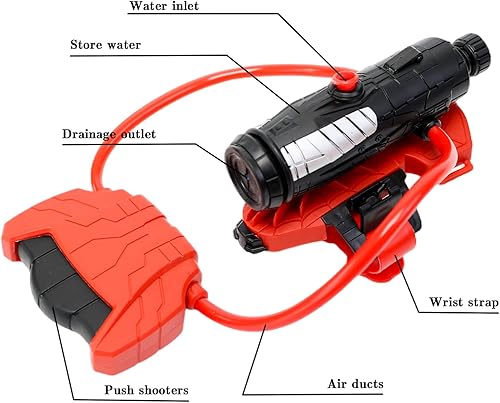 Miniatura 3 de ELBPYUT Juguete de araña, lanzador de pulverización de agua para niños de 3, 4, 5, 6 años, juguete divertido con un rociador de muñeca, adecuado