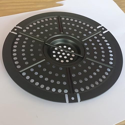 Miniatura 2 de Hemoton 1 pieza de papel pergamino para freidora de aire antiadherente, alfombrilla de vapor redonda, alfombrilla de vapor antiadherente,