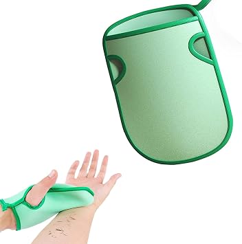 Super Soft Exfoliating Bath Mitt - Double-Sided Exfoliating Bath Towel Gloves D-Green,One Size