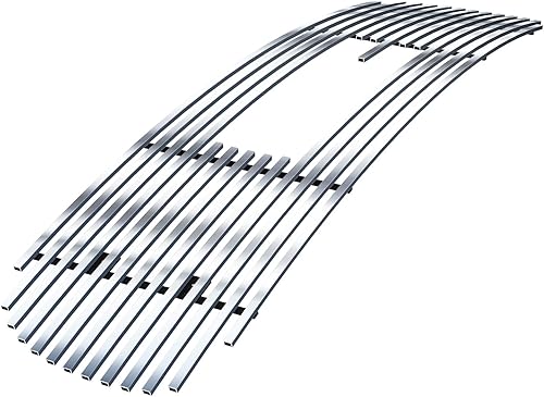 APS Compatible con GMC Sierra 1500HD 2500HD 3500 2001-2002 y Yukon XL 00-06 con logotipo Mostrar logotipo superior superior de acero inoxidable