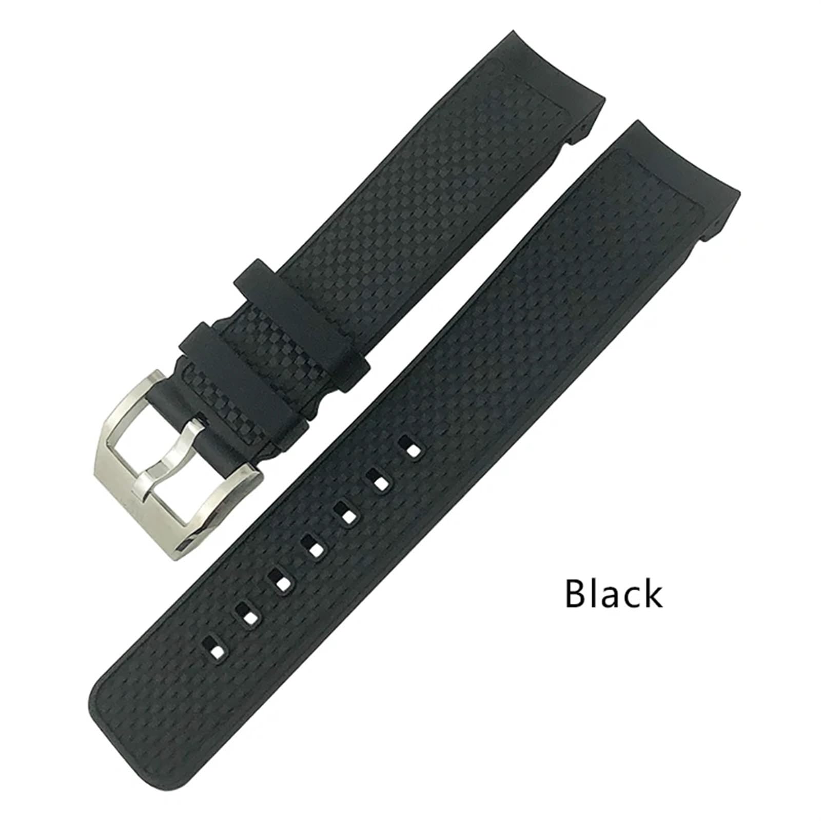 Correa de reloj de goma de liberación rápida de 22mm apta para IWC Aquatimer pulsera con sistema de cambio rápido correa de reloj de silicona negra para hombres