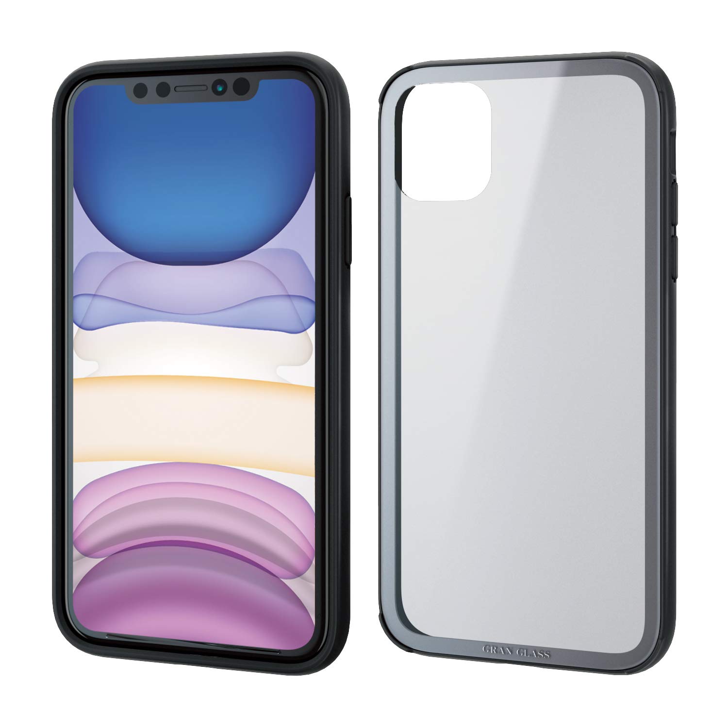 Amazon.co.jp: エレコム iPhone 11 ケース ハイブリッド [ガラスと