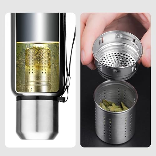 Miniatura 5 de ZUWOZU Coffee Thermos Water Bottle, 64oz Insulated Water Bottle with Handle, Double Walled Vaccum, 1810 Stainless Steel Water Bottles for School