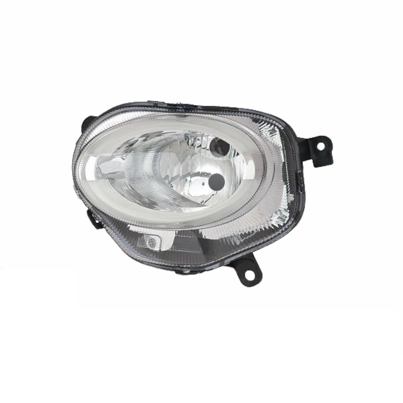 Fari inferiori Proiettori Fanali Anteriori per 500 dal 2015 al 2018 Destro e Sinistro Dx Sx o coppia Luce di posizione Antinebbia a LED parabola cromata (Anteriore destro basso)