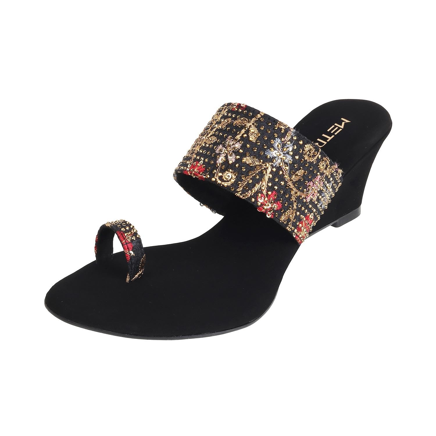 metro Women Ethnicwear Wedge Heel Sandal-picture-33