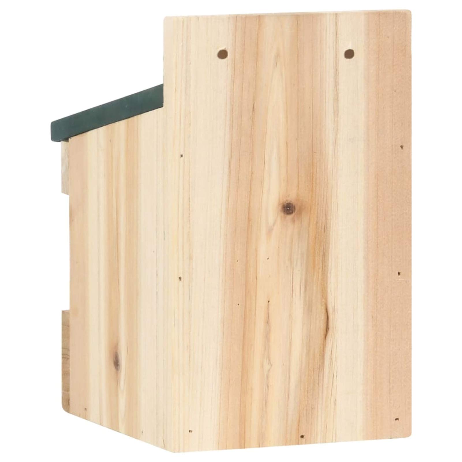 Homgoday Casitas para pájaros 4 unidades 12 x 16 x 20 cm de madera de abeto, muebles de interior/exterior