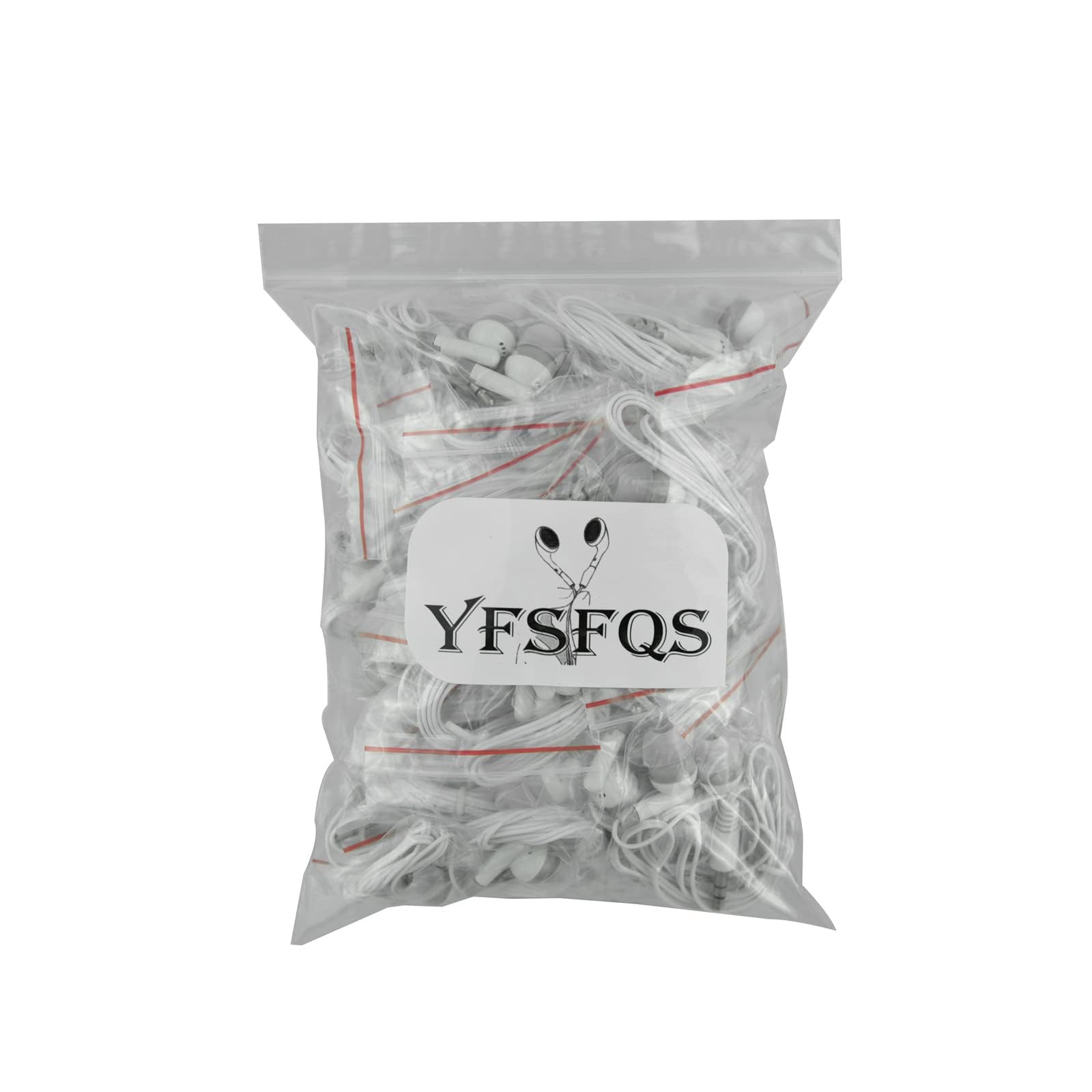 Bulk - Confezione da 200 auricolari per aula cablata, 3,5 mm, colore: Bianco