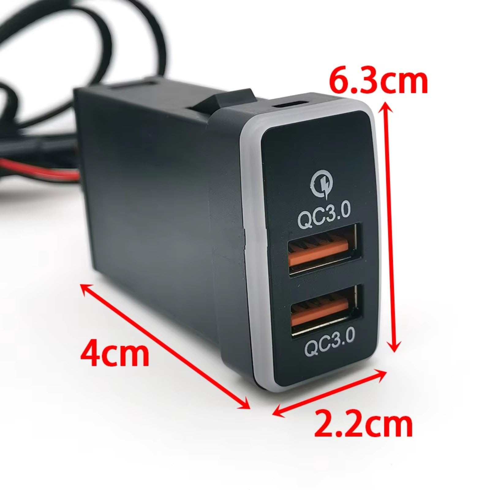 Compatible Avec Toyota Pour Prado Fj Pour Cruiser Double Interface USB Prise Tension Affichage De Charge 12V 24V Rapide Pour Adaptateur Chargeur Interface USB AUX voiture
