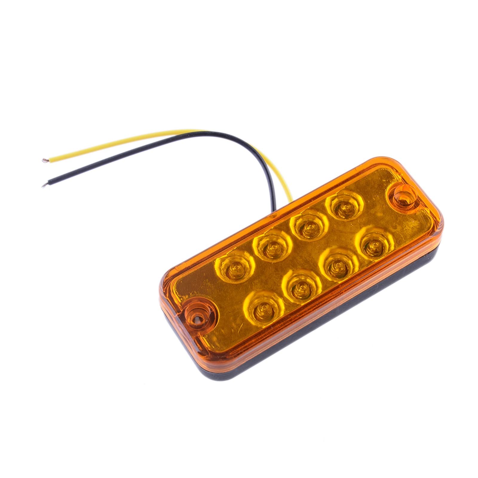Luci Antinebbia Anteriori Auto Camion Rimorchio Camion Caravan ATV SUV UTE 2Pcs Ambra ABS Anteriore Posteriore Sinistra Destra 8 LED Luce di Posizione Laterale Lampada per Universal Bus