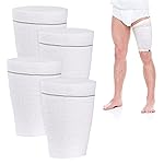 Catheter Leg Bag Holder 4 Count Fabric Catheter Sleeves Urine Leg Bag Holder - Urinary Drainage Bag Stay in Place Urine Bags for Legs Foley Catheter Bag Holder Strap for Men or Women (L-4pack)