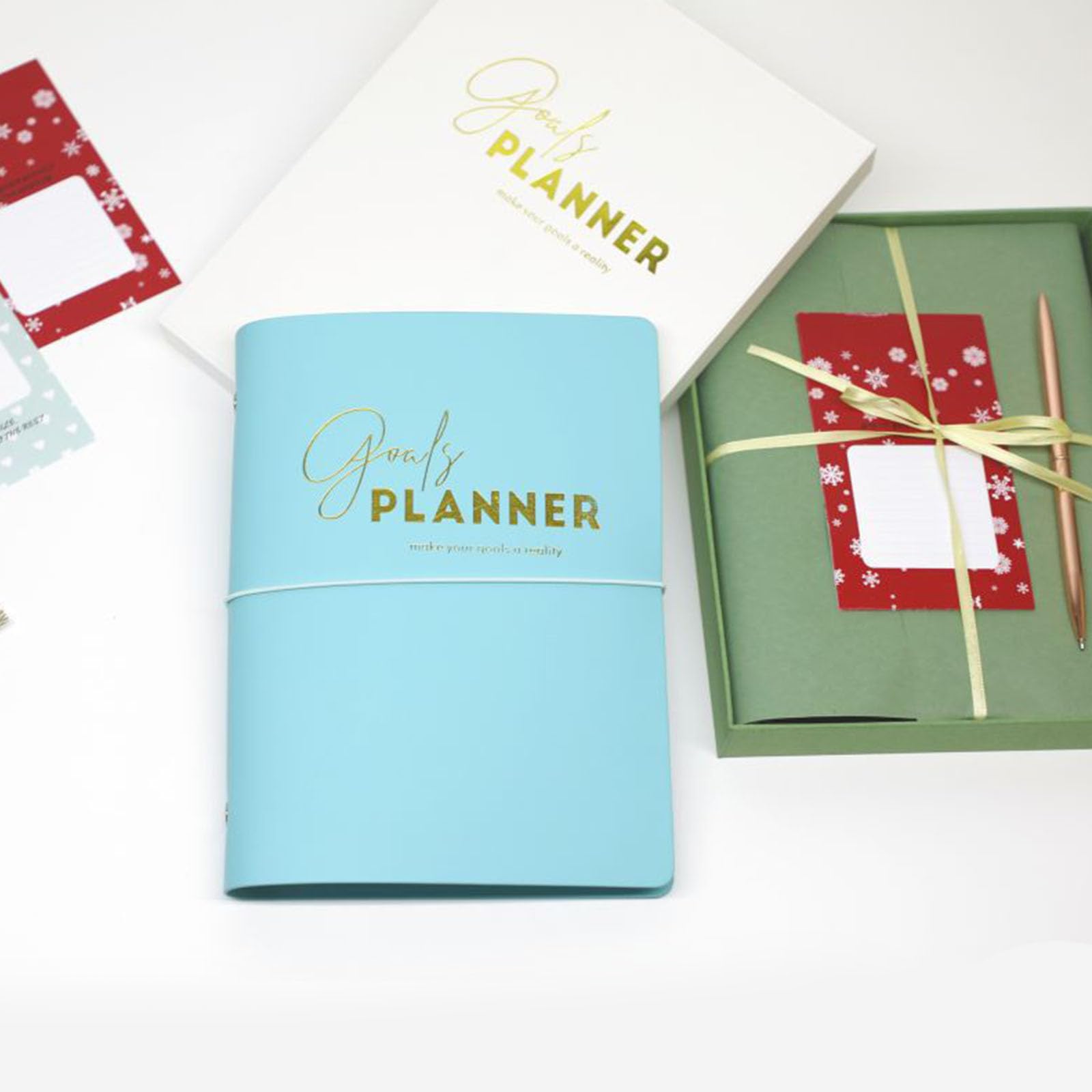 Agenda in pelle premium 2026 con penna in metallo e set biglietti auguri per l ' agenda studio per esigenze lavorative, scolastiche e aziendali