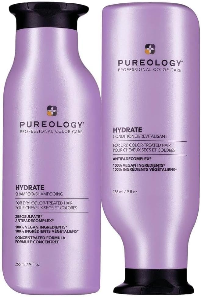 Hydrate Moisturizing Shampoo & Conditioner Set - For Medium to Thick Dry and Color Treated Hair, Softens and Deeply Hydrates, Sulfate-Free