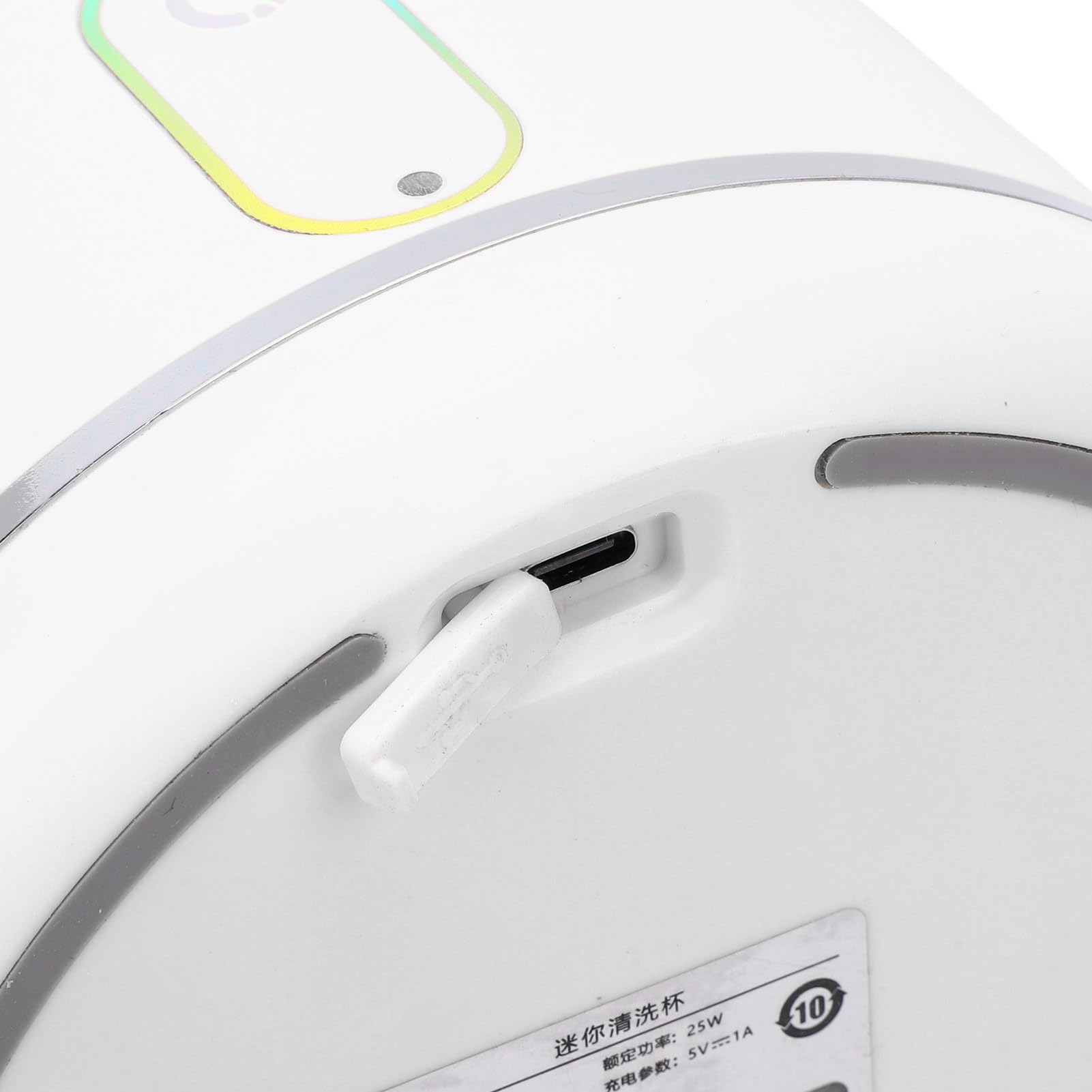 Sonew Waschmaschine, Tragbar, Kabellos, Unterwäsche-Waschmaschine, 4000 MAh, Batterie-Design, Kompakt, Reisefreundlich, für Empfindliche Kleidung, Camping, Heimgebrauch (WHITE)